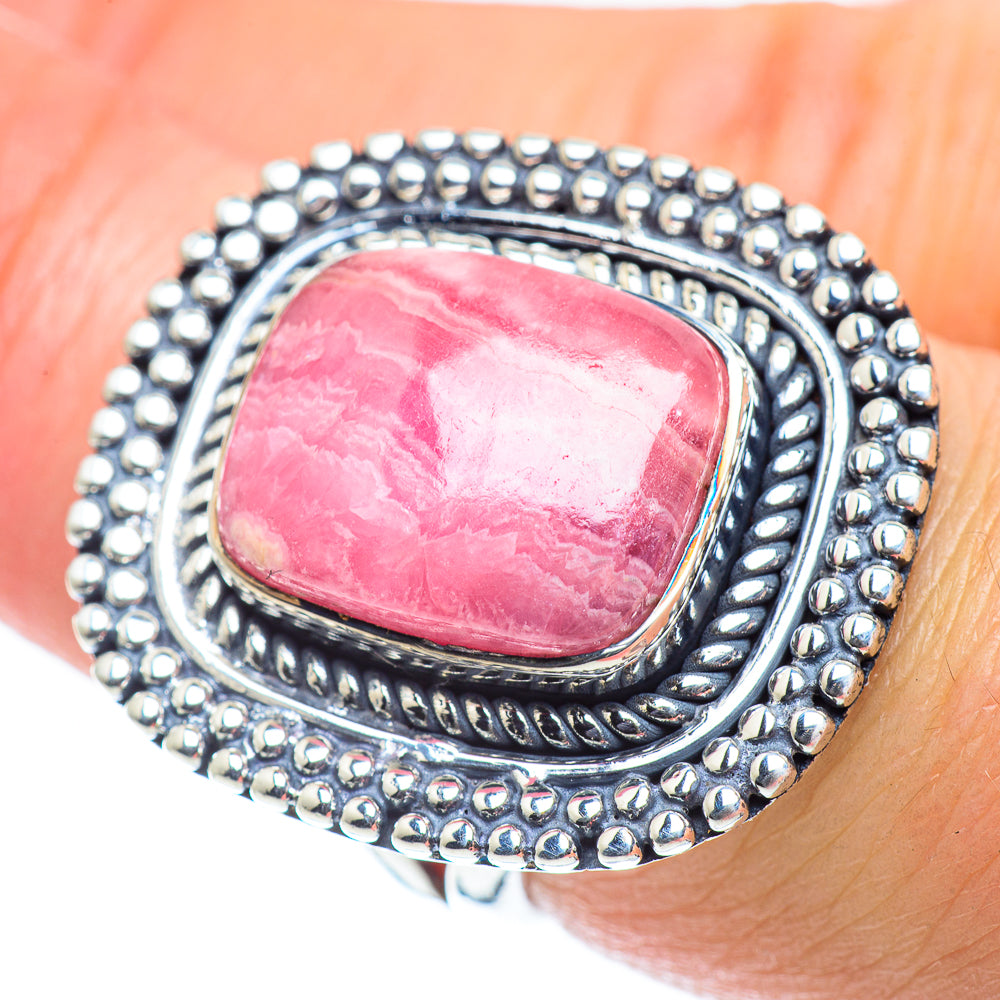 Rhodochrosite Rings handcrafted by Anasilvercos - RING55496