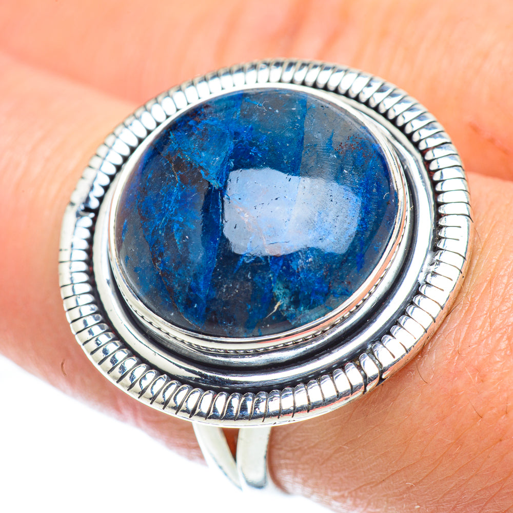 Chrysocolla In Quartz Rings handcrafted by Anasilvercos - RING55510