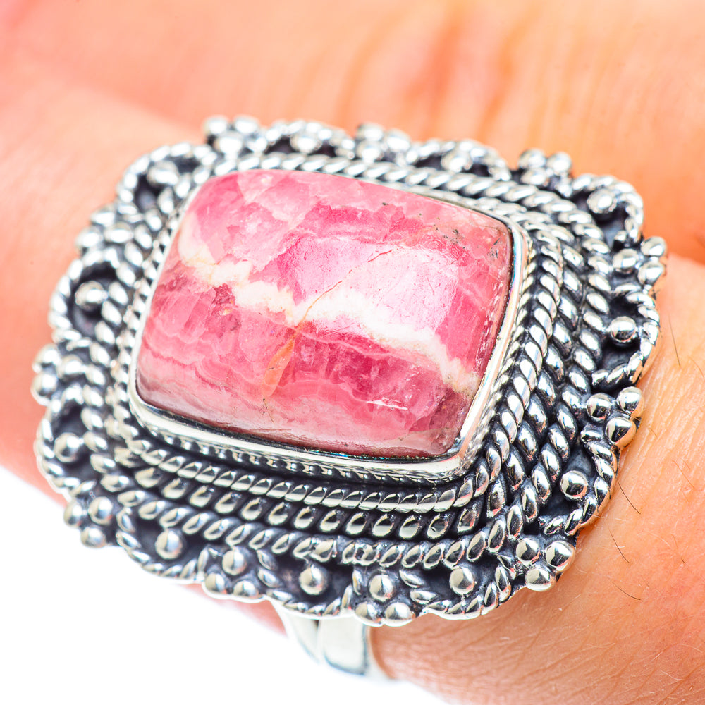 Rhodochrosite Rings handcrafted by Anasilvercos - RING55518