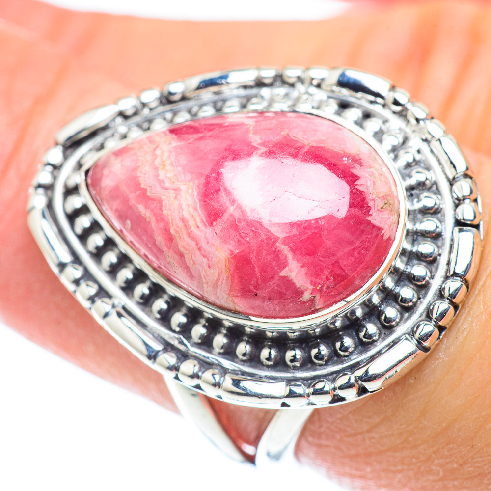 Rhodochrosite Rings handcrafted by Anasilvercos - RING55591
