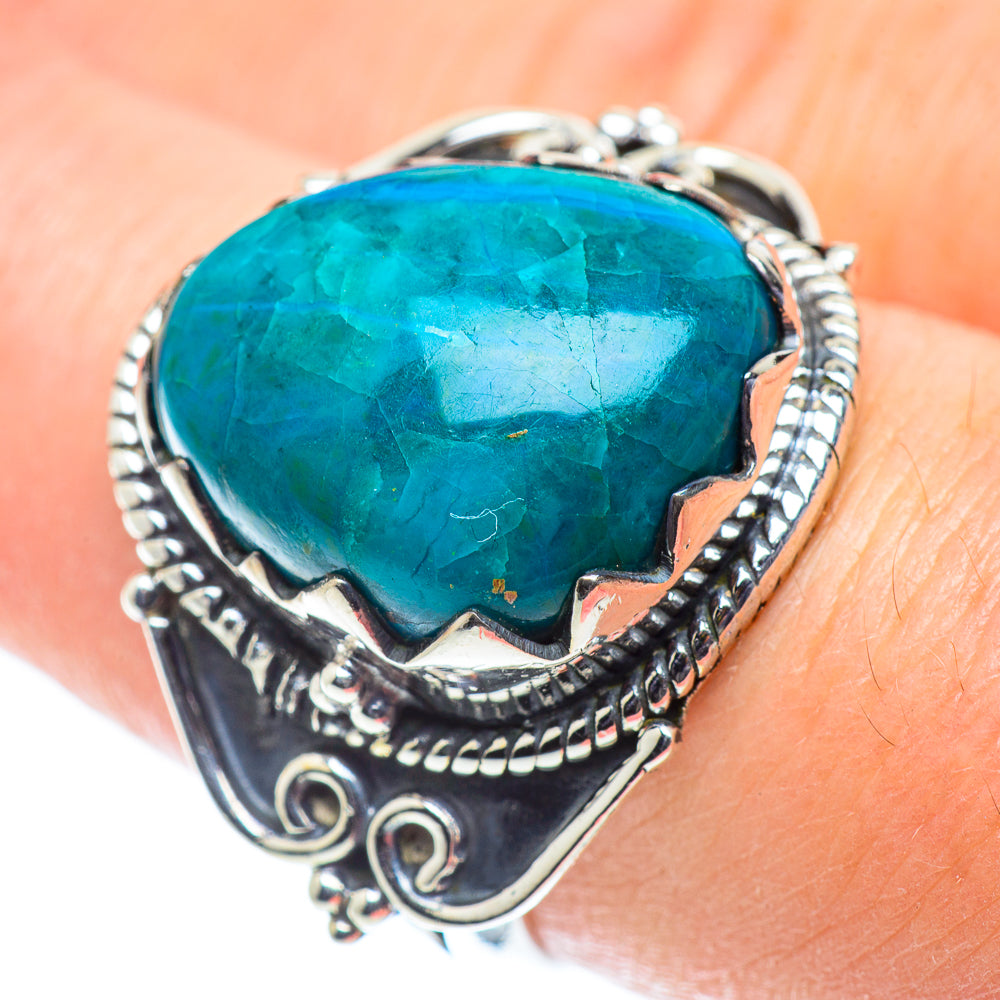 Chrysocolla Rings handcrafted by Anasilvercos - RING55597