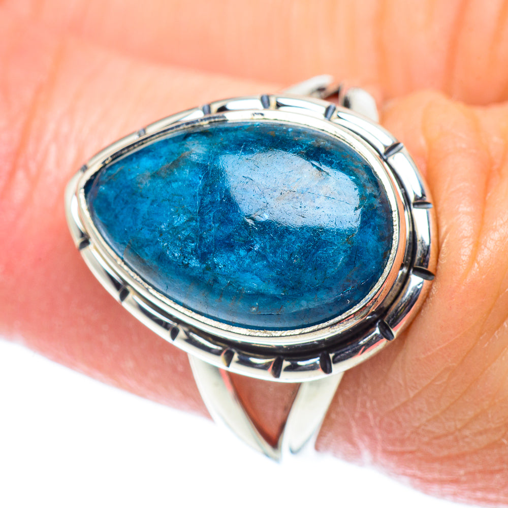 Chrysocolla In Quartz Rings handcrafted by Anasilvercos - RING55599