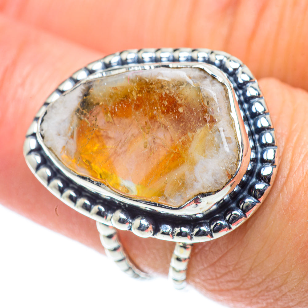 Citrine Rings handcrafted by Anasilvercos - RING55604