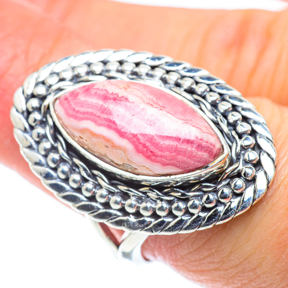 Rhodochrosite Rings handcrafted by Anasilvercos - RING55605