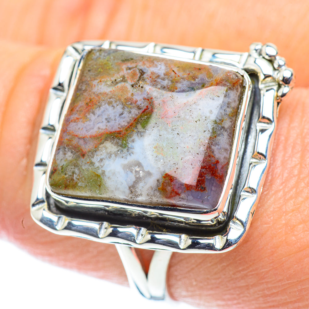 Ocean Jasper Rings handcrafted by Anasilvercos - RING55621