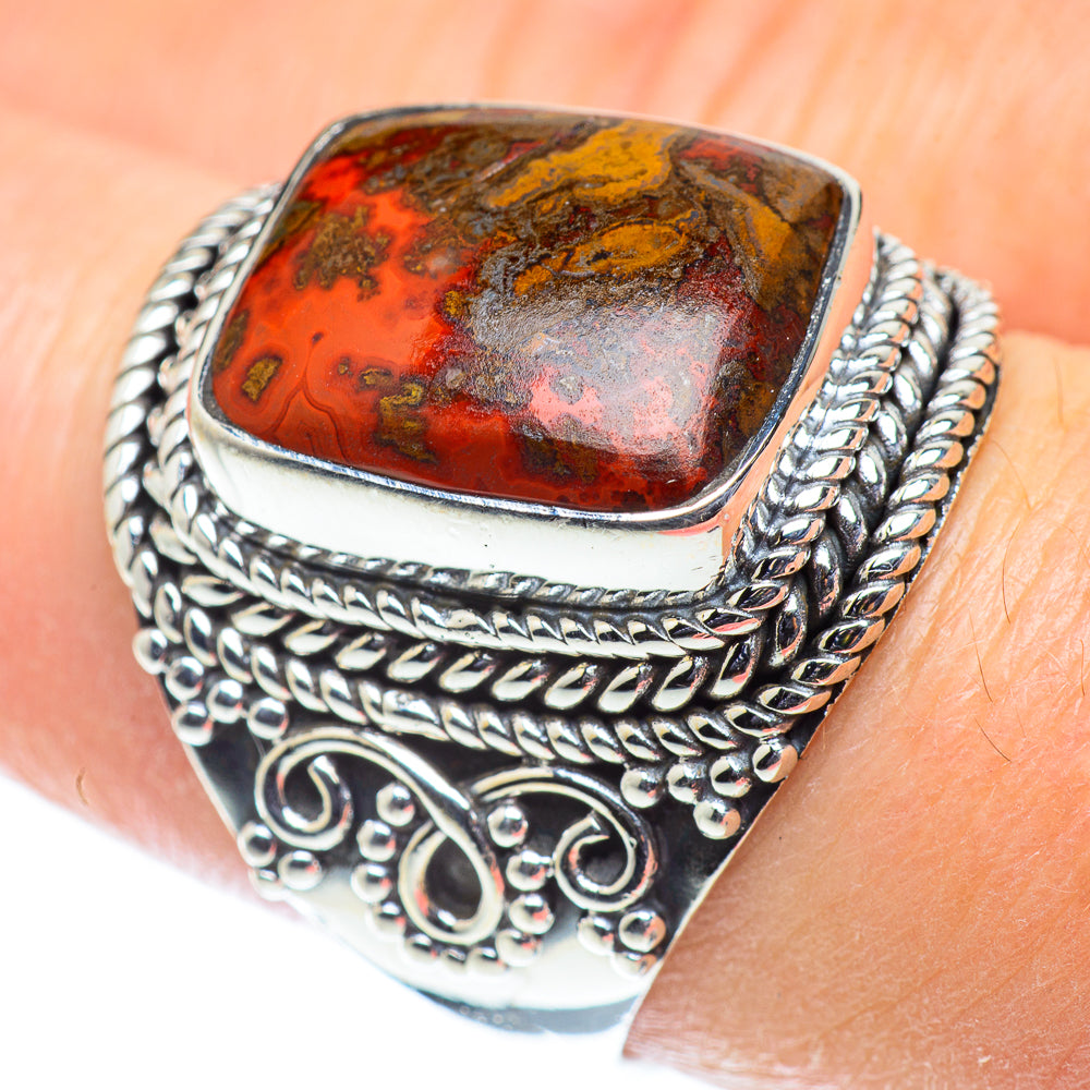 Red Jasper Rings handcrafted by Anasilvercos - RING55622