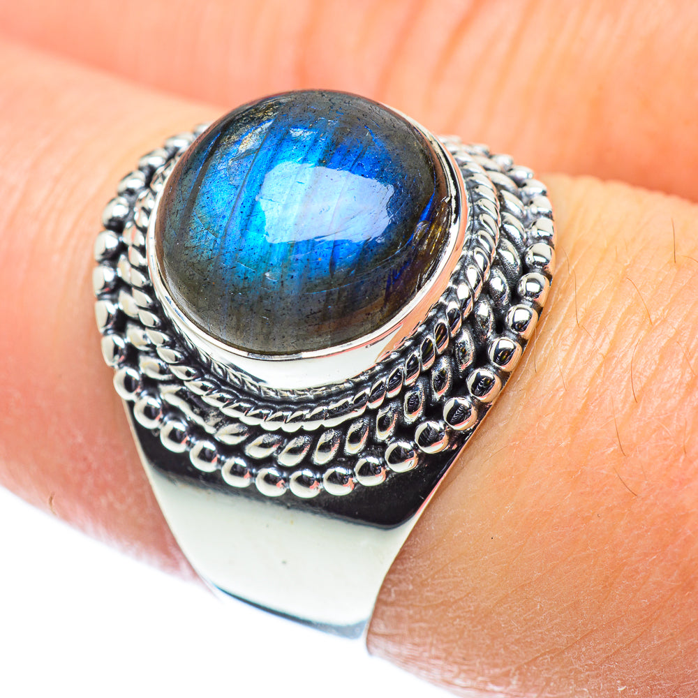 Labradorite Rings handcrafted by Anasilvercos - RING55630