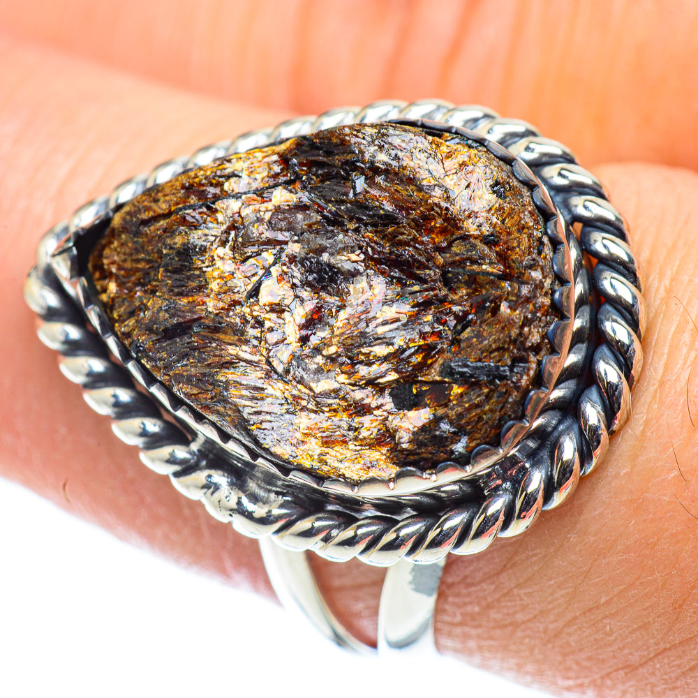 Astrophyllite Rings handcrafted by Anasilvercos - RING55640