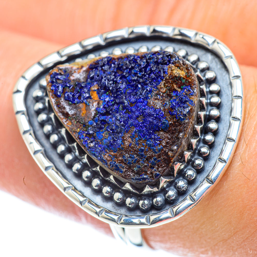 Azurite Rings handcrafted by Anasilvercos - RING55658