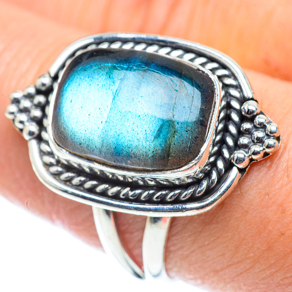 Labradorite Rings handcrafted by Anasilvercos - RING55659