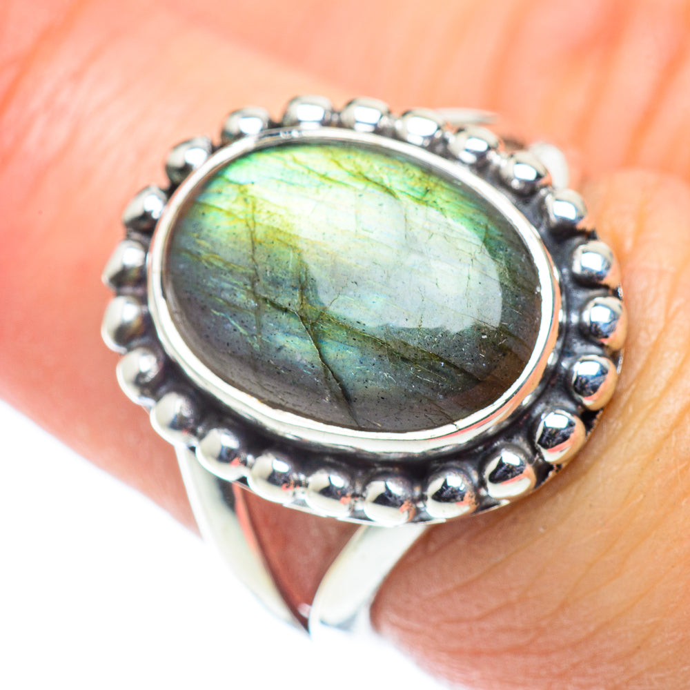 Labradorite Rings handcrafted by Anasilvercos - RING55662