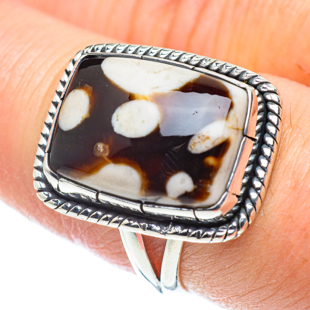 Peanut Wood Jasper Rings handcrafted by Anasilvercos - RING55666