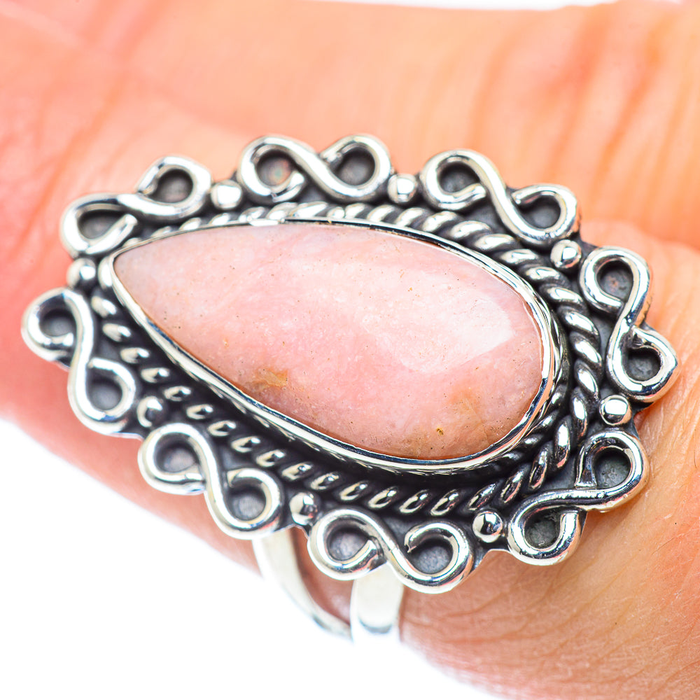 Pink Opal Rings handcrafted by Anasilvercos - RING55671