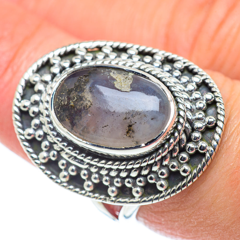 Dendritic Opal Rings handcrafted by Anasilvercos - RING55674