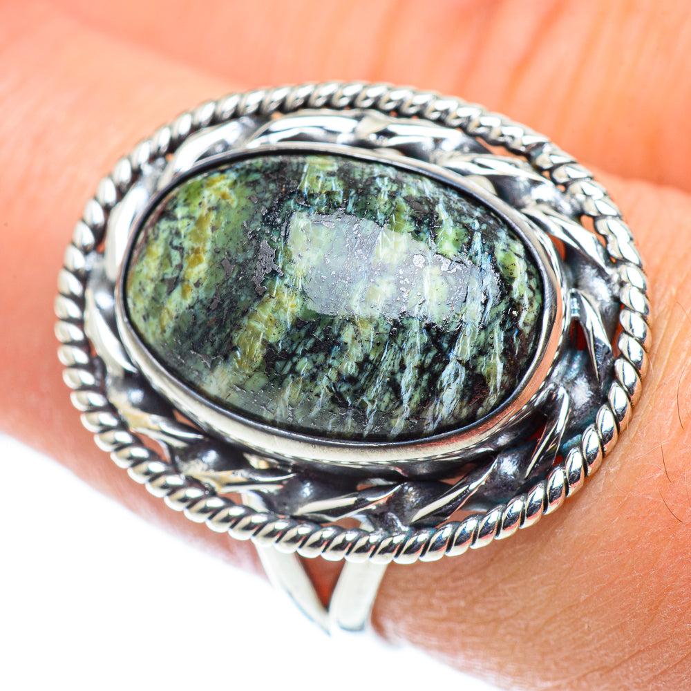 Lizard Jasper Rings handcrafted by Anasilvercos - RING55680
