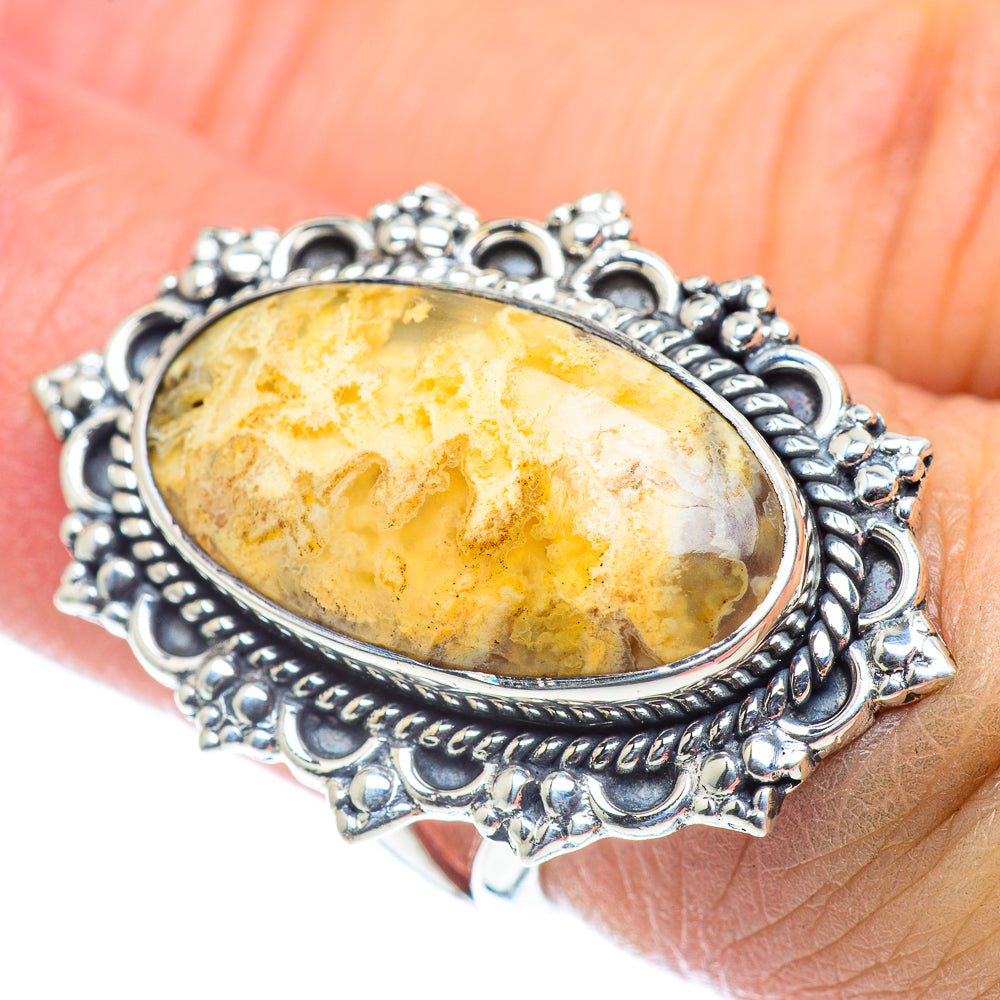 Ocean Jasper Rings handcrafted by Anasilvercos - RING55709