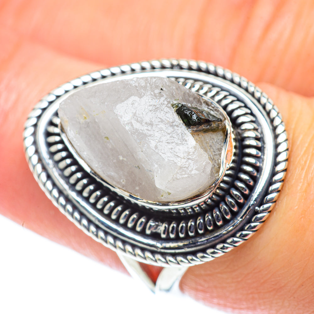 Rainbow Moonstone Rings handcrafted by Anasilvercos - RING55718