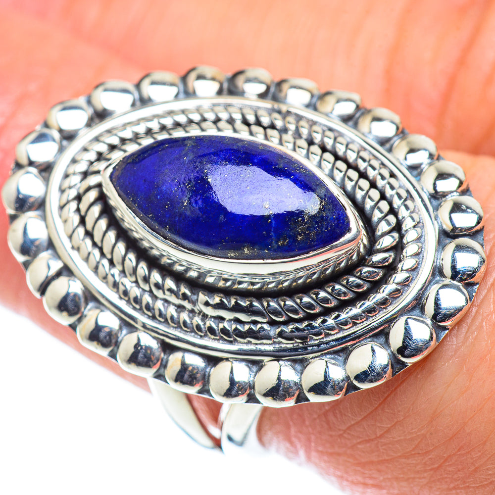 Lapis Lazuli Rings handcrafted by Anasilvercos - RING55724