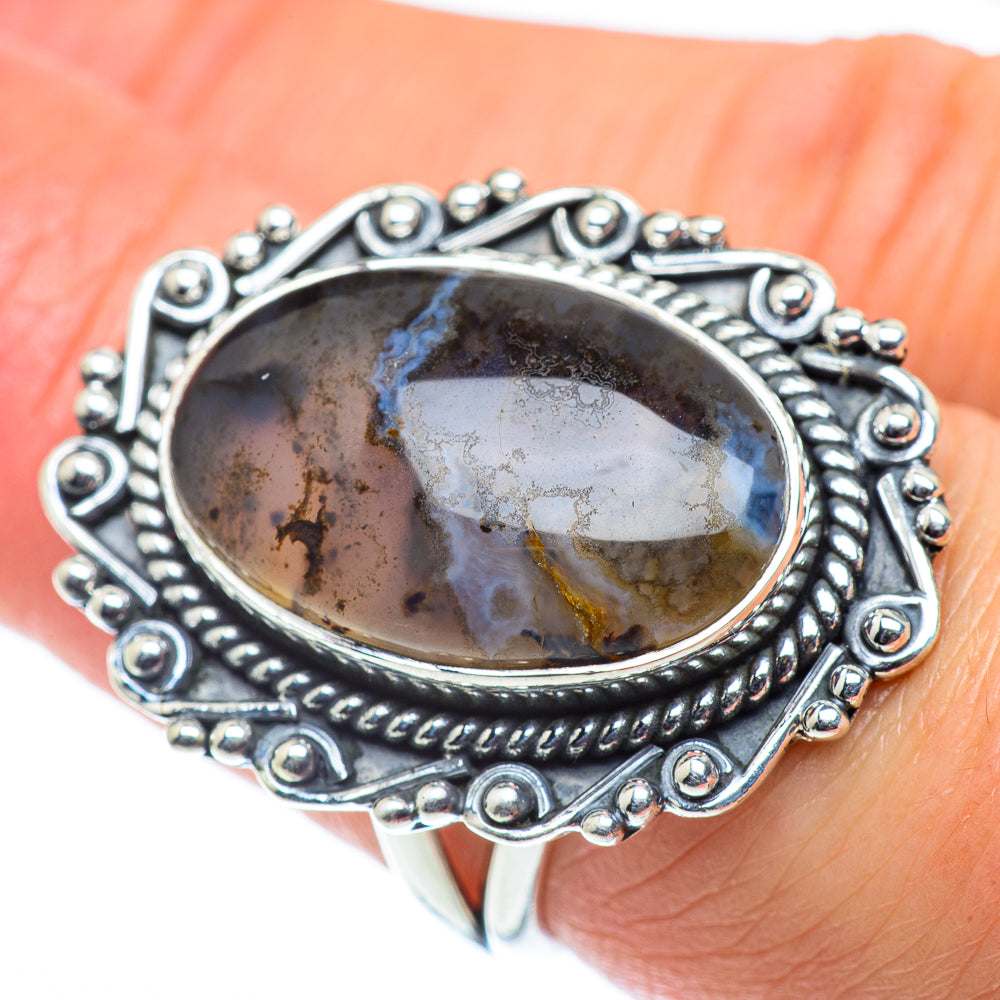 Dendritic Agate Rings handcrafted by Anasilvercos - RING55730