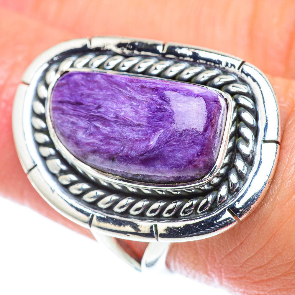 Charoite Rings handcrafted by Anasilvercos - RING55740