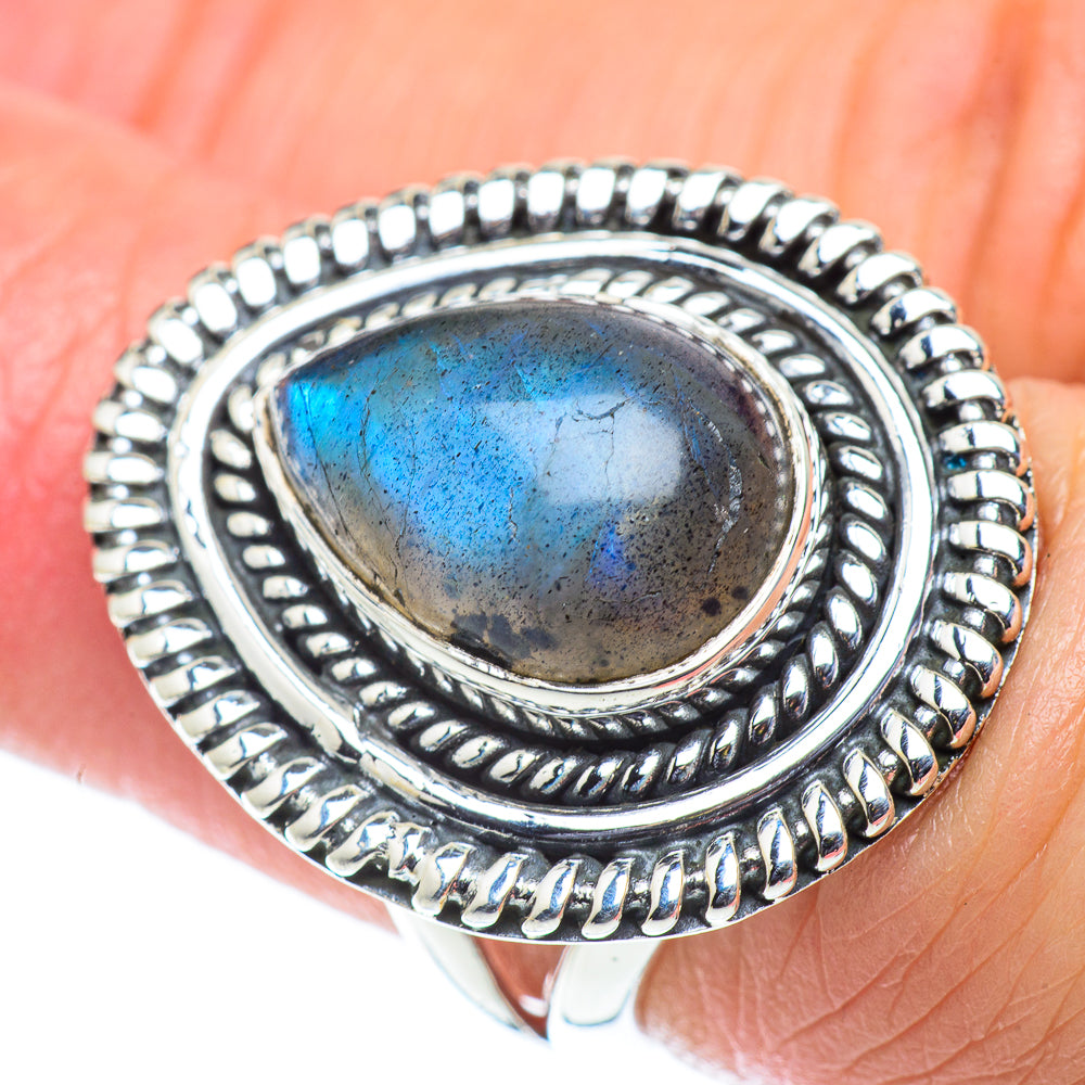 Labradorite Rings handcrafted by Anasilvercos - RING55744