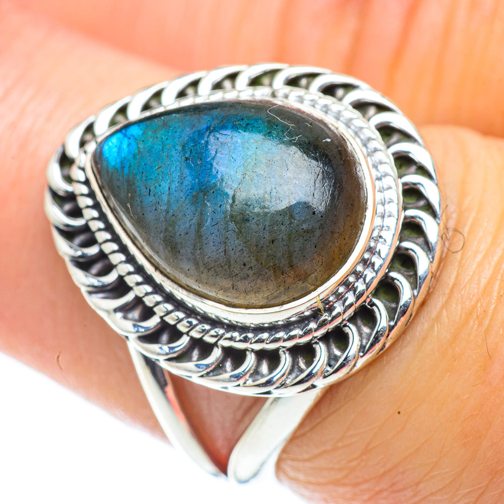 Labradorite Rings handcrafted by Anasilvercos - RING55756