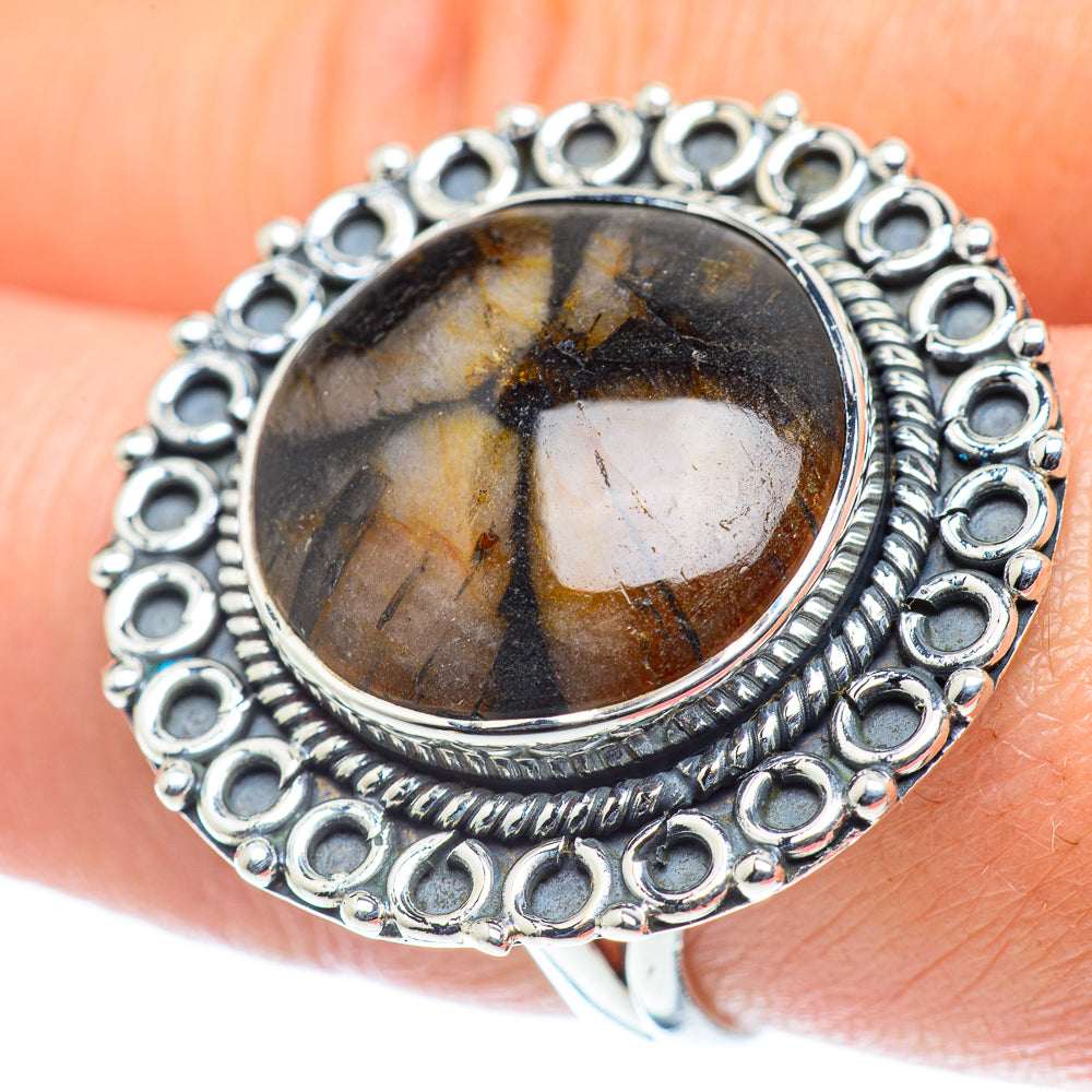 Chiastolite Rings handcrafted by Anasilvercos - RING55795
