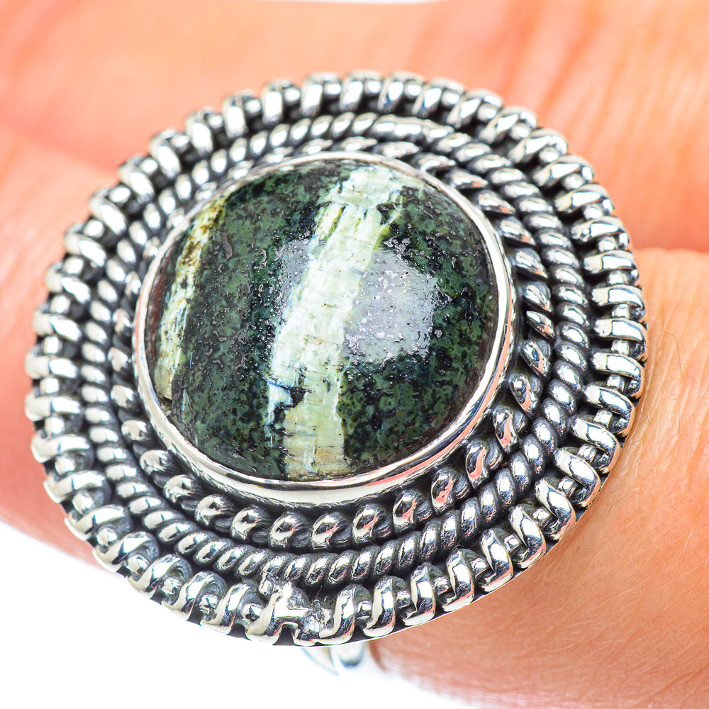 Lizard Jasper Rings handcrafted by Anasilvercos - RING55818