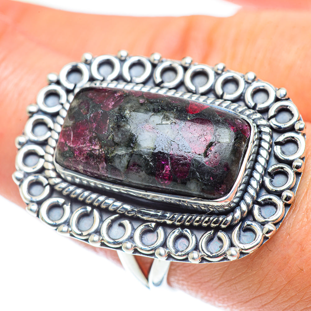 Russian Eudialyte Rings handcrafted by Anasilvercos - RING55830