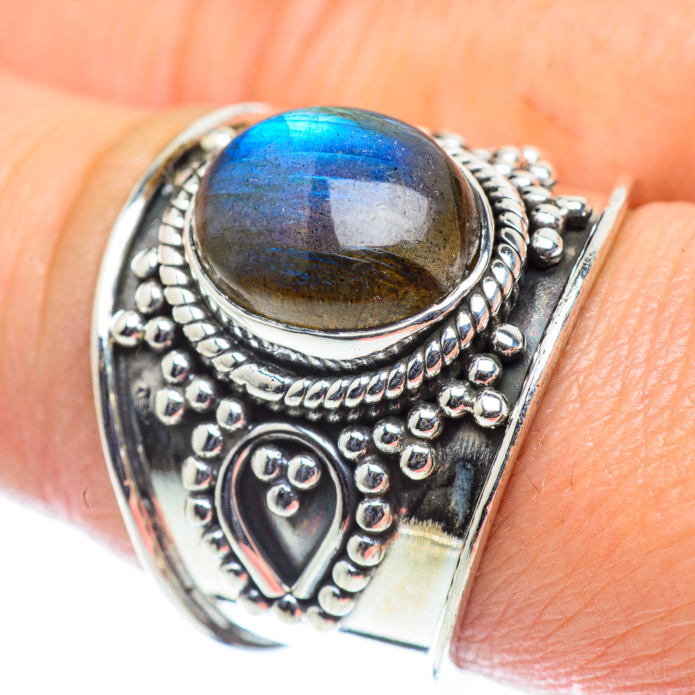 Labradorite Rings handcrafted by Anasilvercos - RING55833