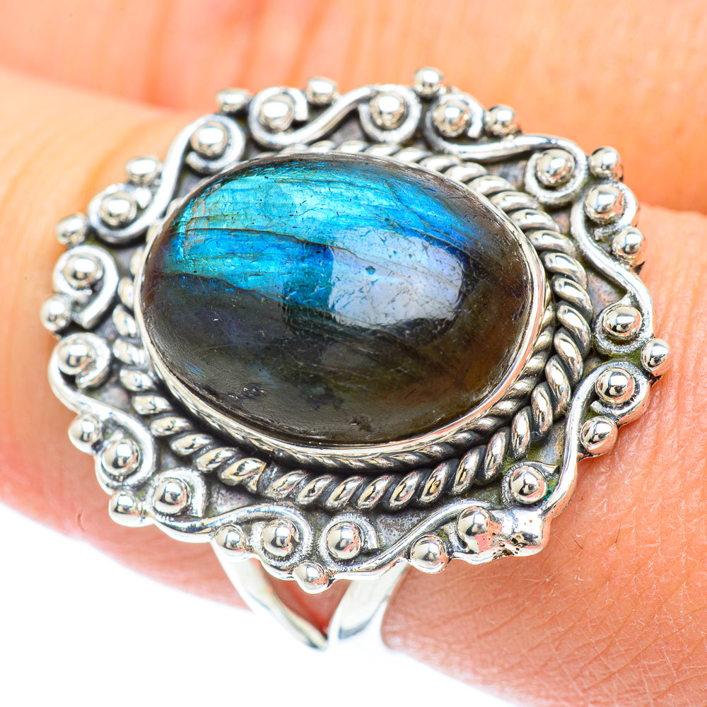 Labradorite Rings handcrafted by Anasilvercos - RING55835