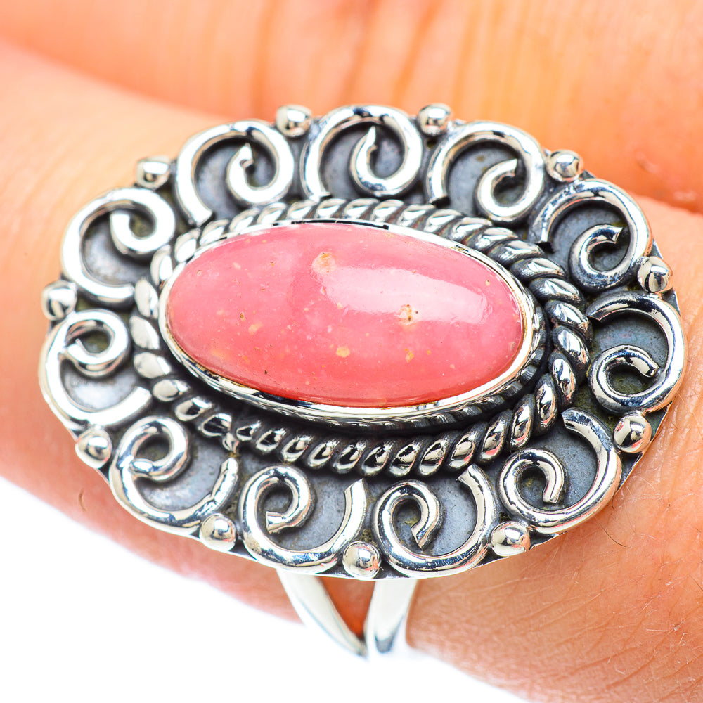 Pink Opal Rings handcrafted by Anasilvercos - RING55854