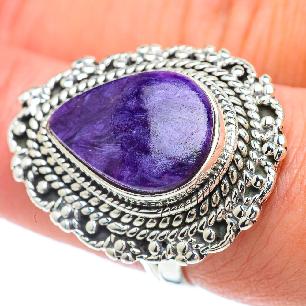 Charoite Rings handcrafted by Anasilvercos - RING55860