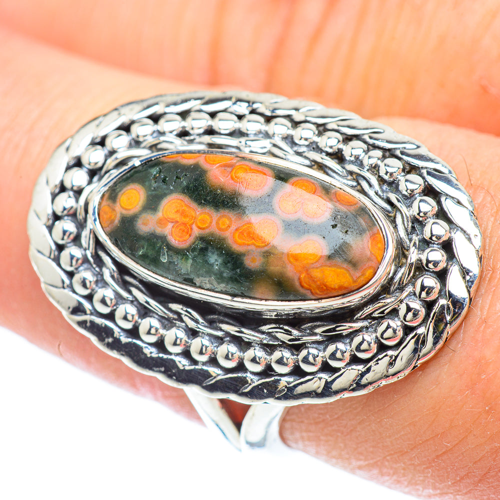Ocean Jasper Rings handcrafted by Anasilvercos - RING55867