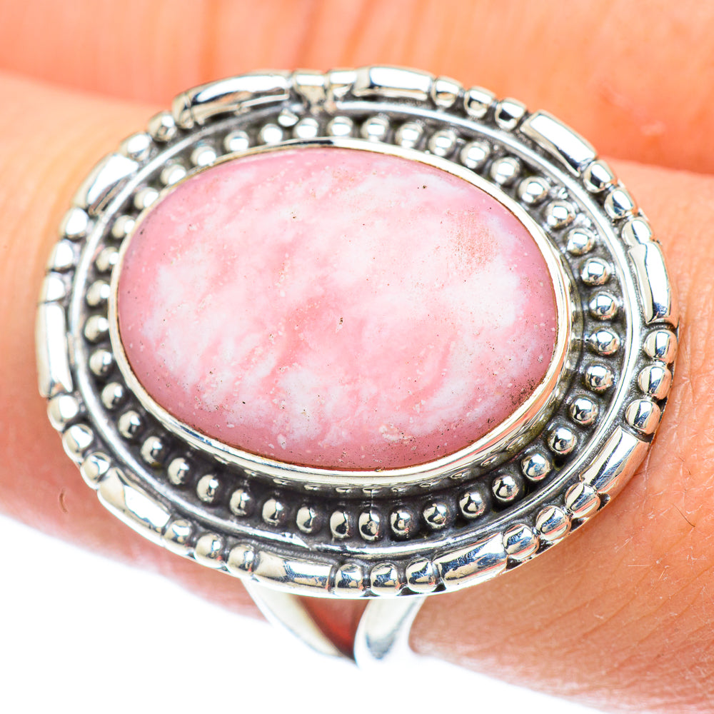 Pink Opal Rings handcrafted by Anasilvercos - RING55890