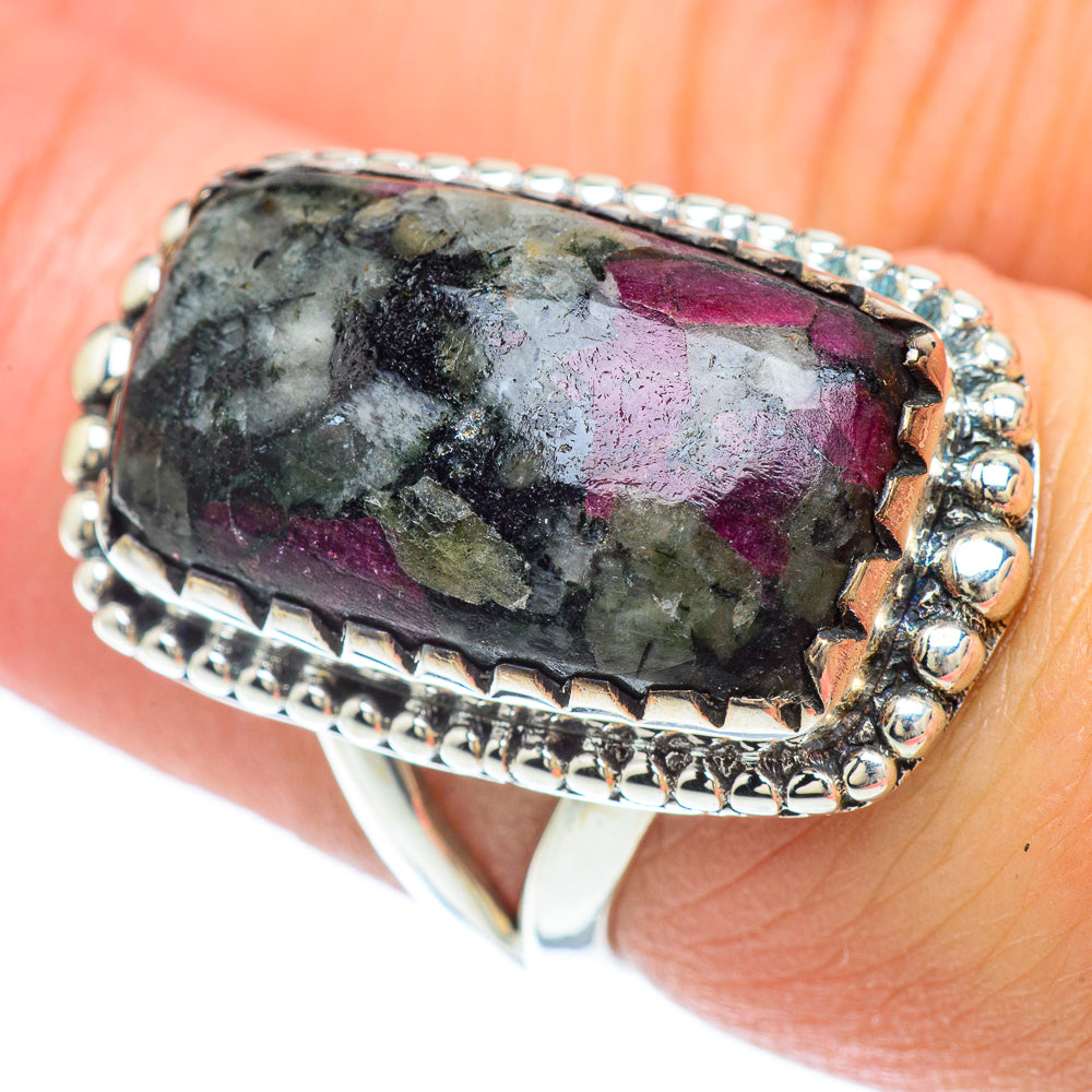 Russian Eudialyte Rings handcrafted by Anasilvercos - RING55895