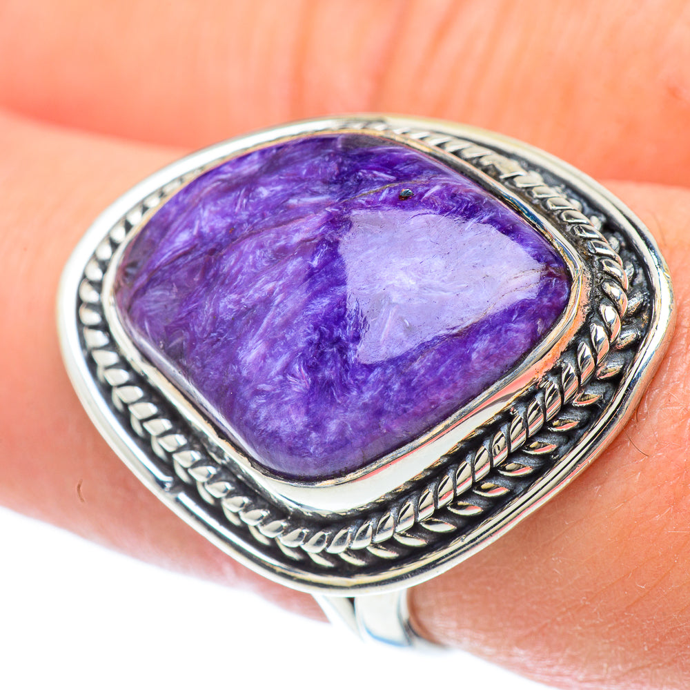 Charoite Rings handcrafted by Anasilvercos - RING55896