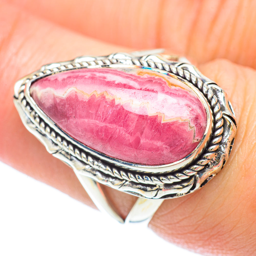 Rhodochrosite Rings handcrafted by Anasilvercos - RING55925