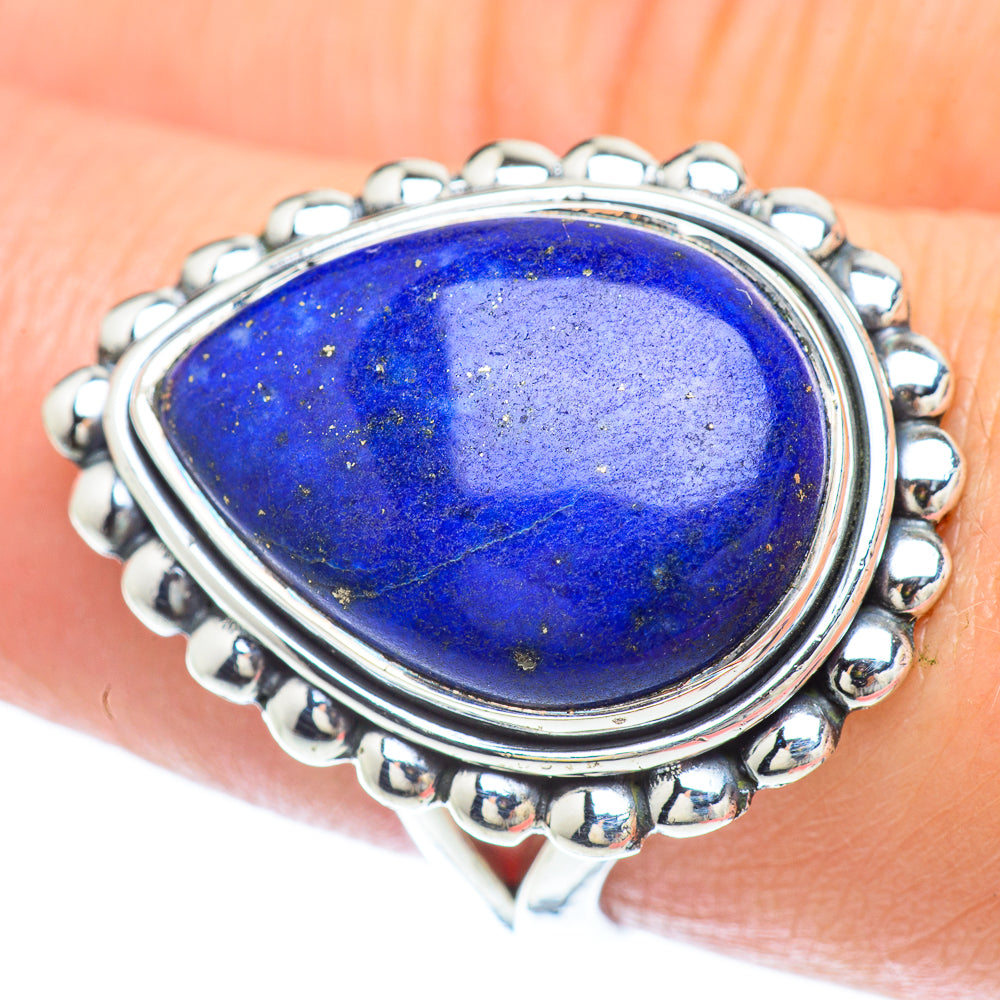 Lapis Lazuli Rings handcrafted by Anasilvercos - RING55936