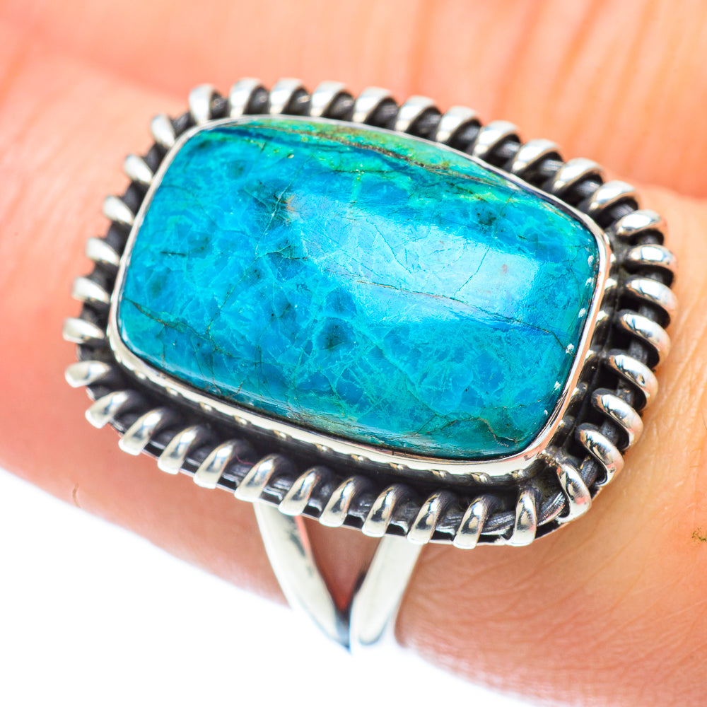 Chrysocolla Rings handcrafted by Anasilvercos - RING55938