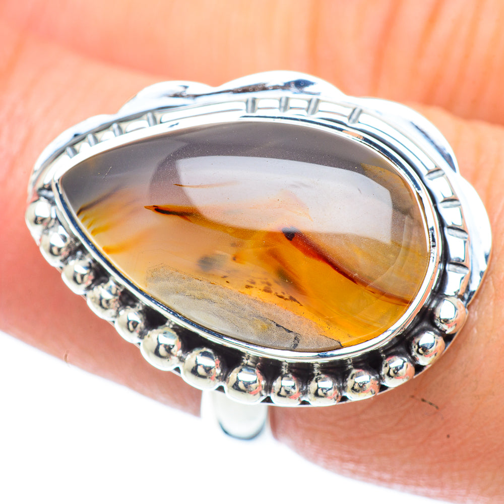 Montana Agate Rings handcrafted by Anasilvercos - RING55975