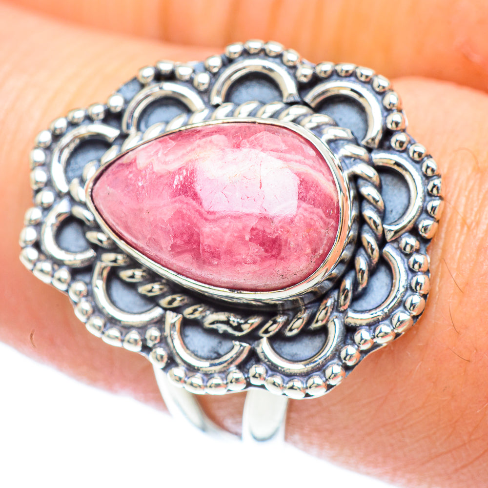 Rhodochrosite Rings handcrafted by Anasilvercos - RING55986