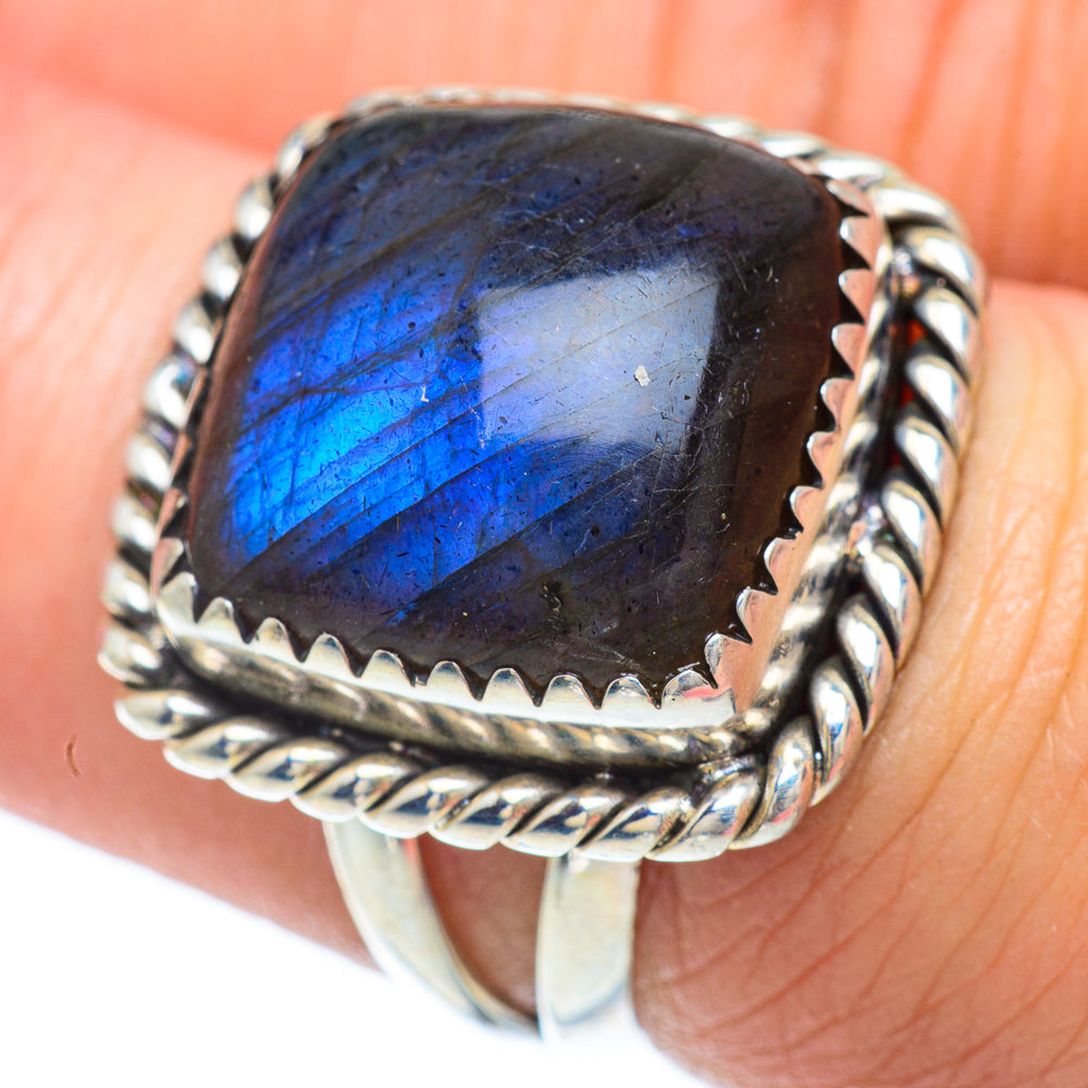Labradorite Rings handcrafted by Anasilvercos - RING55995
