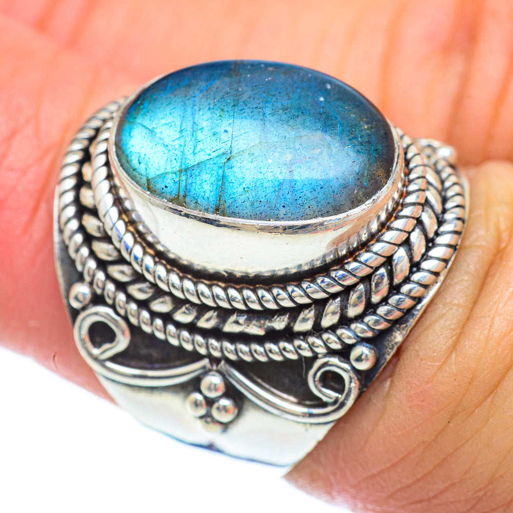 Labradorite Rings handcrafted by Anasilvercos - RING55999