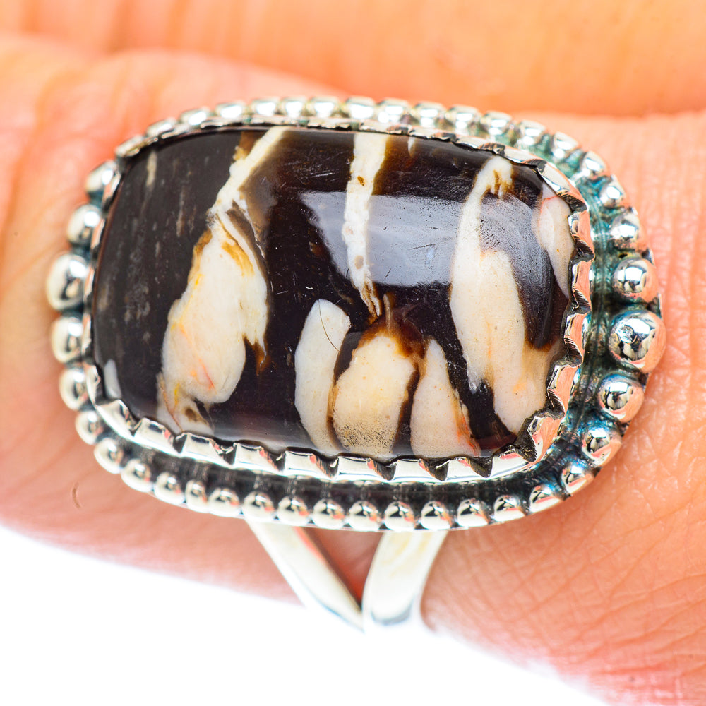 Peanut Wood Jasper Rings handcrafted by Anasilvercos - RING56007