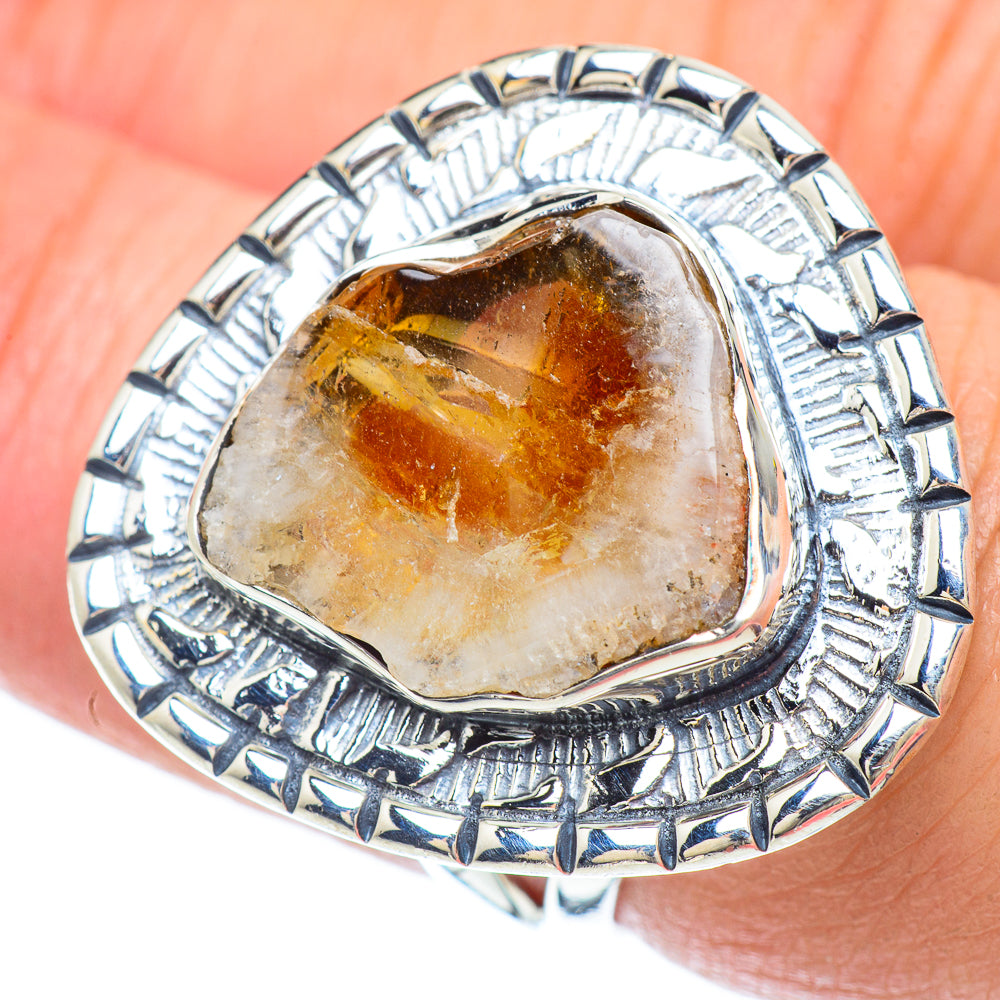 Citrine Rings handcrafted by Anasilvercos - RING56010