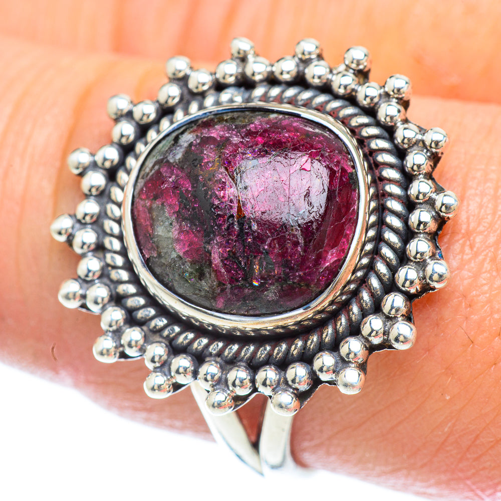 Russian Eudialyte Rings handcrafted by Anasilvercos - RING56012