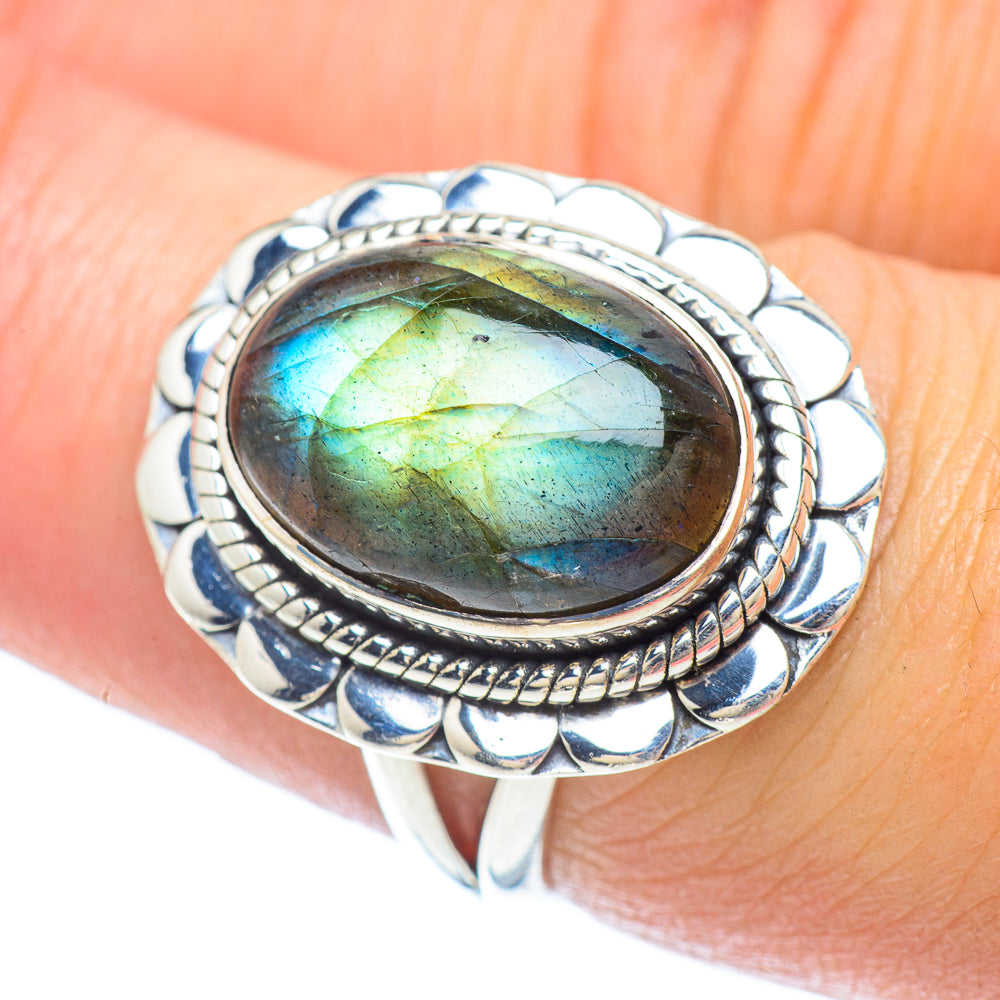Labradorite Rings handcrafted by Anasilvercos - RING56021