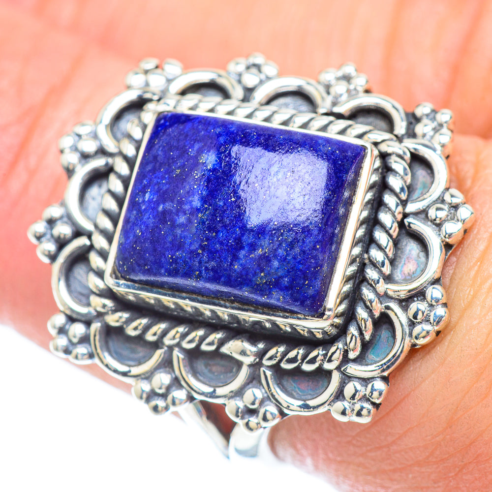 Lapis Lazuli Rings handcrafted by Anasilvercos - RING56026
