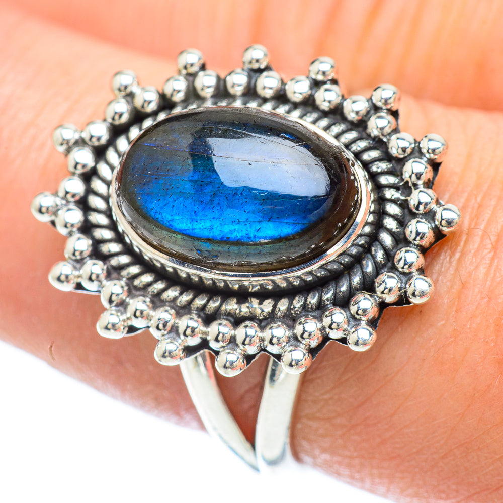Labradorite Rings handcrafted by Anasilvercos - RING56028